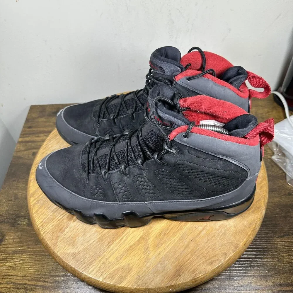 Jordan 9 Retro Charcoal Shoes Mens Size 10.5 Basketball Nubuck 302370-005
